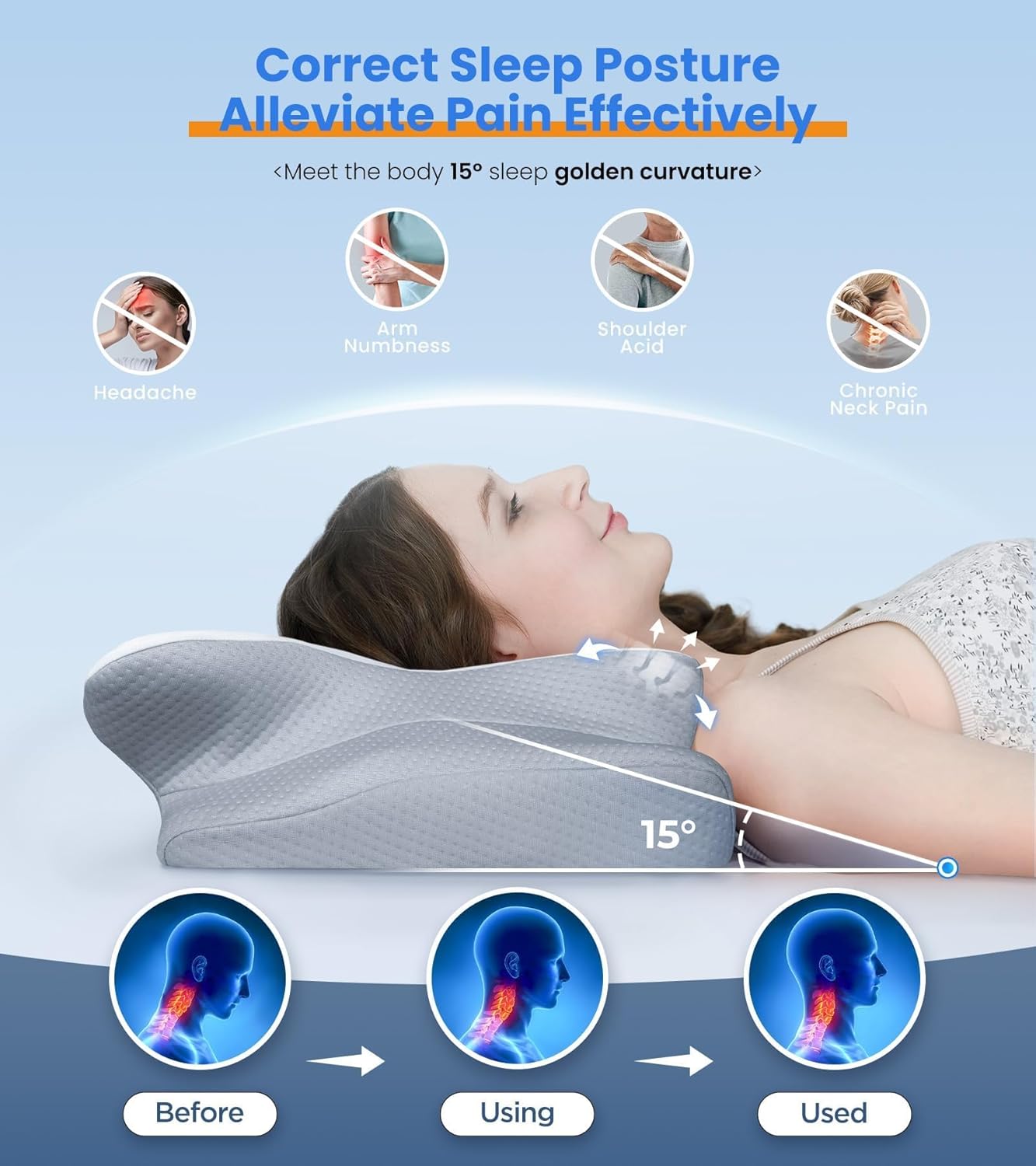 SerenitySleep™ Therapeutic Cooling Pillow