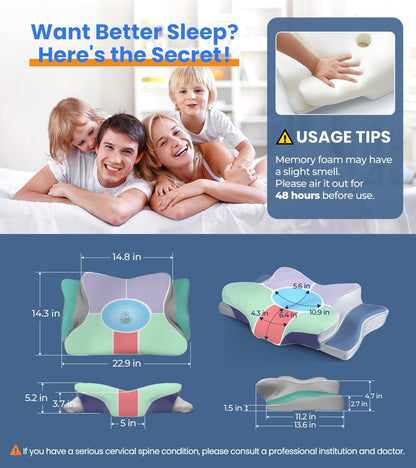 SerenitySleep™ Therapeutic Cooling Pillow